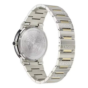 Versace Greca Logo Moonphase Mother of Pearl Dial Two Tone Steel Strap Watch for Women - VE7G00524 Authentic Buy Shop Now