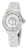 Chanel J12 Diamonds Ceramic White Dial White Steel Strap Watch for Women - J12 H1628 Authentic Buy Shop Now