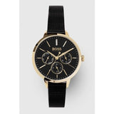 Hugo Boss Symphony Black Dial Black Mesh Bracelet Watch for Women - 1502601 Authentic Buy Shop Now