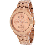 Marc Jacobs Peeker Chronograph Rose Gold Dial Rose Gold Steel Strap Watch for Women - MBM3394 Authentic Buy Shop Now