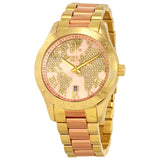 Michael Kors Layton Rose Gold Dial Gold Stainless Steel Strap Watch for Women - MK6476 Authentic Buy Shop Now
