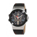 Maserati Potenza Black Dial Black Leather Strap Watch For Men - R8851108001 Authentic Buy Shop Now