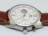 Tommy Hilfiger Deacon White Dial Brown Leather Strap Watch for Men - 1791550 Authentic Buy Shop Now