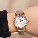 Coach Madison Diamonds White Dial Beige Leather Strap Watch for Women - 14503394 Authentic Buy Shop Now