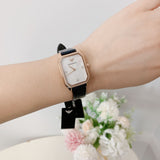 Emporio Armani Gioia Quartz Mother of Pearl Dial Black Leather Strap Watch For Women - AR11390 Authentic Buy Shop Now