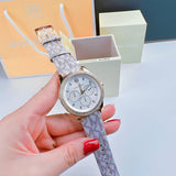 Michael Kors Tibby Multifunction Rose Gold Dial Pink Leather Strap Watch For Women - MK2955 Authentic Buy Shop Now
