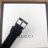 Gucci G Timeless Quartz Blue Dial Black Leather Strap Watch For Men - YA1265018 Authentic Buy Shop Now