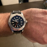 Breitling Avenger Automatic GMT 43 Black Dial Black Nylon Strap Watch for Men - A32397101B1X1 Authentic Buy Shop Now