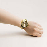 Michael Kors Runway Gold Dial Gold Steel Strap Watch for Women - MK3222 Authentic Buy Shop Now