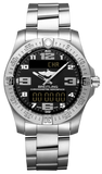 Breitling Aerospace Evo Black Dial Silver Steel Strap Watch for Men - E79363101B1E1 Authentic Buy Shop Now