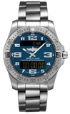 Breitling Aerospace Evo Blue Dial Silver Steel Strap Watch for Men - E79363101C1E1 Authentic Buy Shop Now