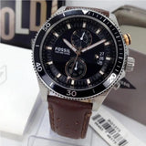 Fossil Wakefield Black Dial Brown Leather Strap Watch for Men - CH2944 Authentic Buy Shop Now