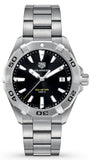 Tag Heuer Aquaracer Black Dial Silver Steel Strap Watch for Men - WBD1110.BA0928 Authentic Buy Shop Now