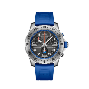 Breitling Endurance Pro Ironman World Championship Grey Dial Blue Rubber Strap Watch for Men - E823103A1M1S1 Authentic Buy Shop Now
