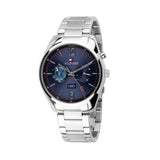 Tommy Hilfiger Deacan Blue Dial Silver Steel Strap Watch for Men - 1791551 Authentic Buy Shop Now