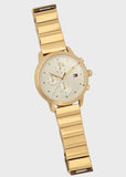 Tommy Hilfiger Blake White Dial Gold Steel Strap Watch for Women - 1781905 Authentic Buy Shop Now