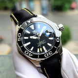 Tag Heuer Aquaracer Calibre 5 Automatic Black Dial Black Nylon Strap Watch for Men - WAY211A.FC6362 Authentic Buy Shop Now