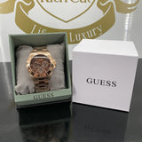 Guess BFF Multifunction Brown Dial Rose Gold Steel Strap Watch for Women - W0231L8 Authentic Buy Shop Now