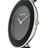 Calvin Klein Chic Black Dial Black Leather Strap Watch for Women - K7N23CB1 Authentic Buy Shop Now
