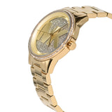 Michael Kors Ritz Pave Crystals Gold Dial Gold Steel Strap Watch for Women - MK6862 Authentic Buy Shop Now