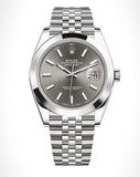 Rolex Datejust 41 Oyster Grey Dial Silver Oystersteel Bracelet Watch for Men - M126300-0008 Authentic Buy Shop Now