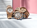 Guess Vista Analog Diamonds Silver Dial Two Tone Steel Strap Watch for Women - W0024L1 Authentic Buy Shop Now