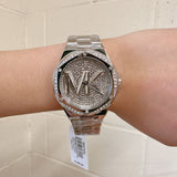 Michael Kors Lennox Quartz Silver Dial Silver Steel Strap Watch For Women - MK7234 Authentic Buy Shop Now