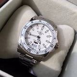 Gucci Dive Quartz White Dial Silver Steel Strap Watch for Men - YA136302 Authentic Buy Shop Now