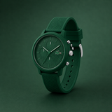 Lacoste 12.12 Chronograph Green Dial Green Silicon Strap Watch for Men - 2011245 Authentic Buy Shop Now