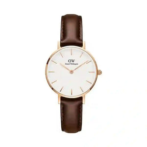 Daniel Wellington Classic Petite Bristol White Dial Brown Leather Strap Watch For Women - DW00100227 Authentic Buy Shop Now