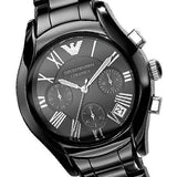 Emporio Armani Black Ceramic Dial Ceramic Strap Watch For Women - AR1401 Authentic Buy Shop Now