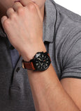 Fossil Grant Chronograph Black Dial Brown Leather Strap Watch for Men - FS5241 Authentic Buy Shop Now