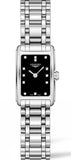 Longines Dolcevita Black Dial Silver Steel Strap Watch for Women - L5.258.4.57.6 Authentic Buy Shop Now