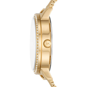Michael Kors Quartz Crystals Gold Dial Gold Mesh Strap Watch for Women - MKO1011 Authentic Buy Shop Now