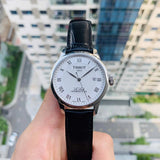 Tissot Le Locle Powermatic 80 Silver Dial Black Leather Strap Watch For Men - T006.407.16.033.00 Authentic Buy Shop Now