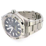 Tag Heuer Aquaracer Calibre 5 Grey Dial Silver Steel Strap Watch for Men - WBD2113.BA0928 Authentic Buy Shop Now