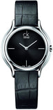 Calvin Klein Skirt Black Dial Black Leather Strap Watch for Women - K2U231CS Authentic Buy Shop Now