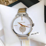 Michael Kors Silver Dial Two Tone Steel Strap Watch for Women - MK3679 Authentic Buy Shop Now