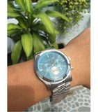 Michael Kors Runway Quartz Blue Dial Silver Steel Strap Watch For Women - MK5953 Authentic Buy Shop Now