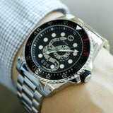 Gucci Dive Snake Black Dial Silver Steel Strap Watch For Men - YA136218 Authentic Buy Shop Now