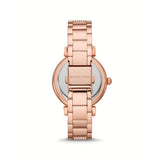 Michael Kors Abbey Three-Hand Analog Crystals Rose Gold Dial Rose Gold Steel Strap Watch for Women - MK4617 Authentic Buy Shop Now