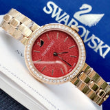 Swarovski Daytime Quartz Coral Dial Rose Gold Steel Strap Watch for Women - 5182250 Authentic Buy Shop Now