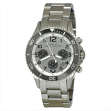 Marc Jacobs Marc Chronograph Silver Dial Silver Steel Strap Watch for Men - MBM3155 Authentic Buy Shop Now