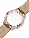 Fossil Garrett Chronograph Brown Dial Brown Leather Strap Watch for Men - FS5867 Authentic Buy Shop Now