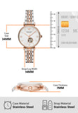 Emporio Armani Gianni T-Bar Analog White Dial Two Tone Steel Strap Watch For Women - AR60019 Authentic Buy Shop Now