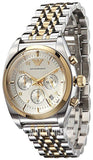 Emporio Armani Classic White Dial Two Tone Steel Strap Watch for Men - AR11603 Authentic Buy Shop Now