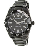 Emporio Armani Sportivo Quartz Black Dial Black Steel Strap Watch For Men - AR6049 Authentic Buy Shop Now