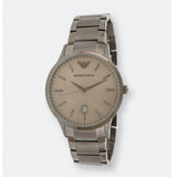 Emporio Armani Renato Quartz Grey Dial Grey Steel Strap Watch For Men - AR11120 Authentic Buy Shop Now
