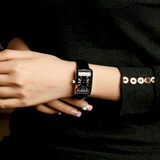 Emporio Armani Classic Black Dial Black Leather Strap Watch For Women - AR0144 Authentic Buy Shop Now