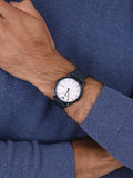 Emporio Armani Luigi Quartz White Dial Blue Mesh Bracelet Watch For Men - AR11025 Authentic Buy Shop Now